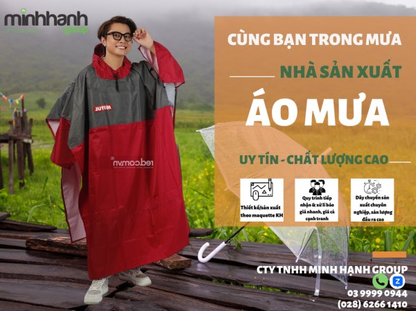 Áo mưa cánh dơi - áo Mưa Minh Hạnh - Công Ty TNHH Minh Hạnh Group